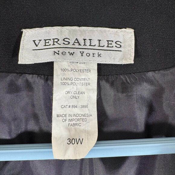 Versailles Blazer Womens 30W Plus Office Minimalist Open Front Vintage 90s Retro - Picture 5 of 11